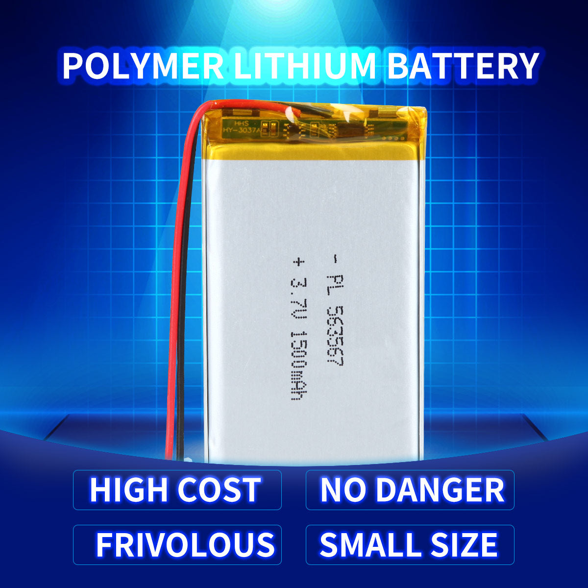 YDL 3.7V 1500mAh 563567 재충전용 리튬 중합체 건전지 길이 69mm