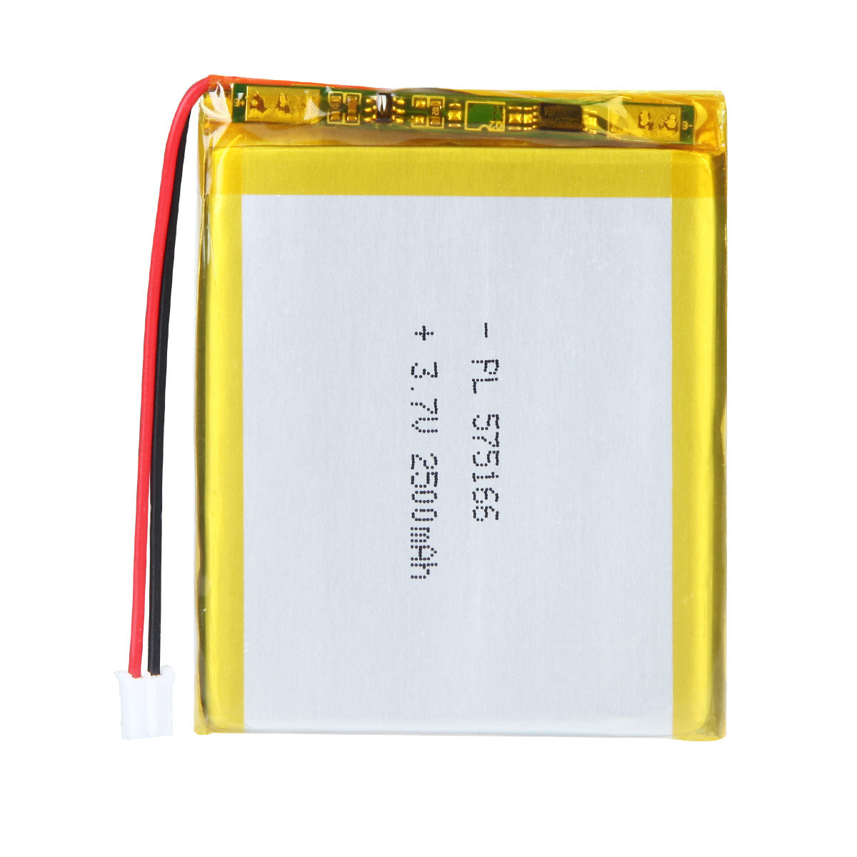 YDL 3.7V 2500mAh 575166 충전식 리튬 폴리머 배터리 길이 68mm