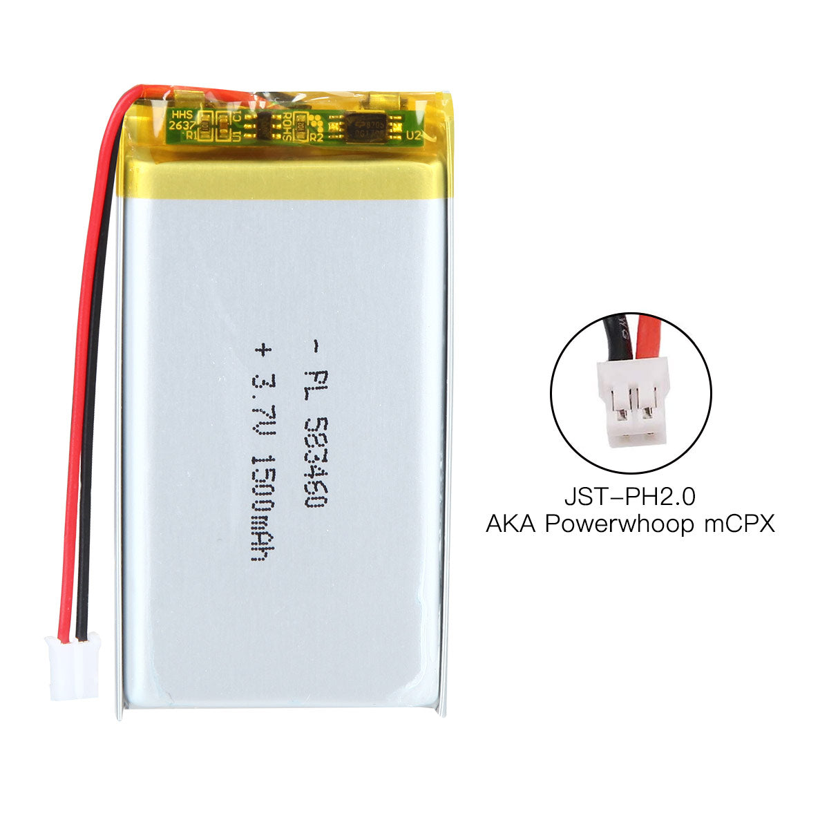 YDL 3.7V 1500mAh 583460 充電式リチウムポリマー電池