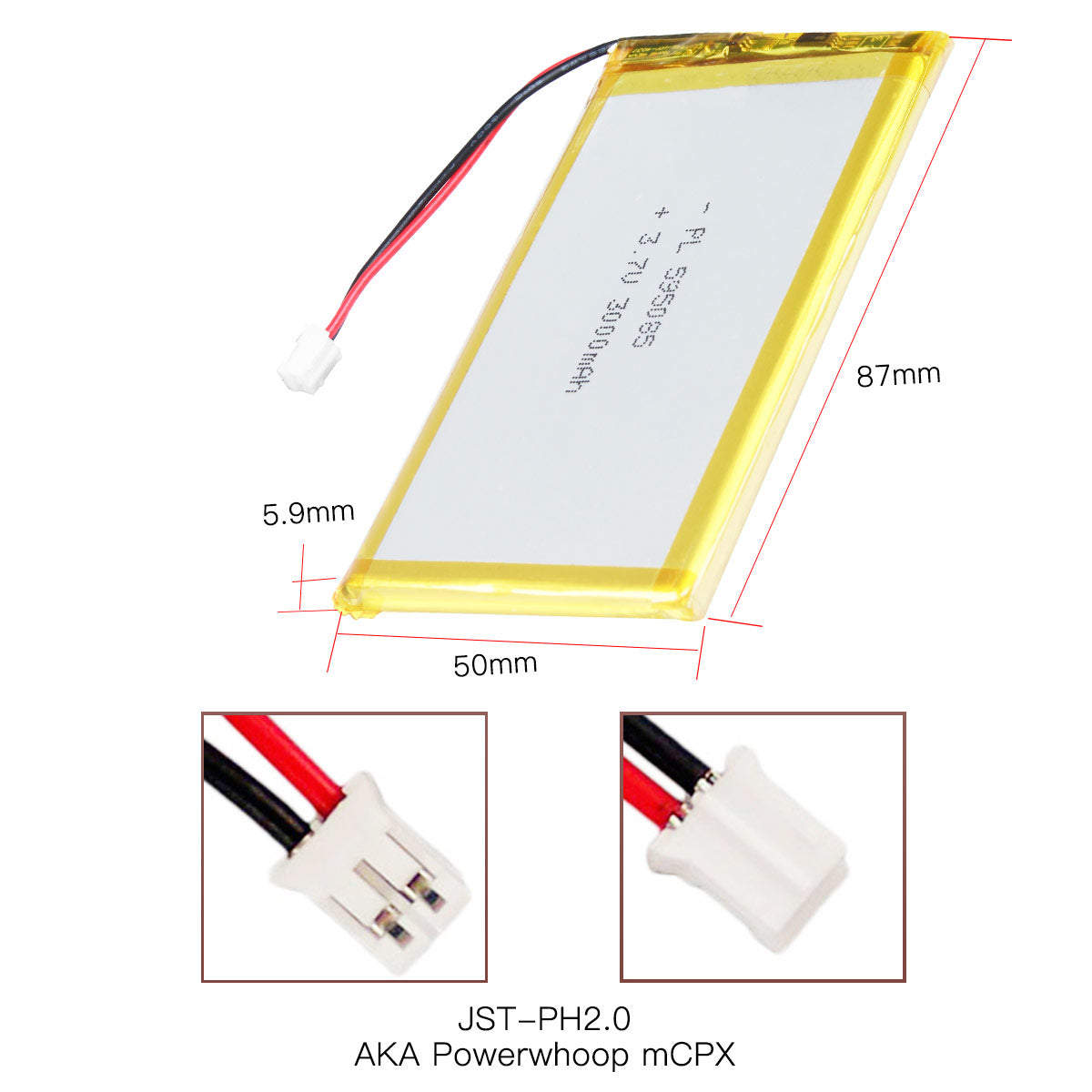 Batería recargable de polímero de litio YDL 3.7V 3000mAh 595085