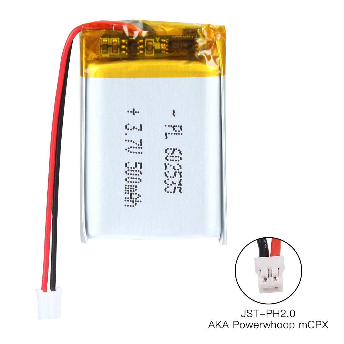 YDL 3.7V 500mAh 602535 充電式リチウムポリマー電池 長さ 37mm