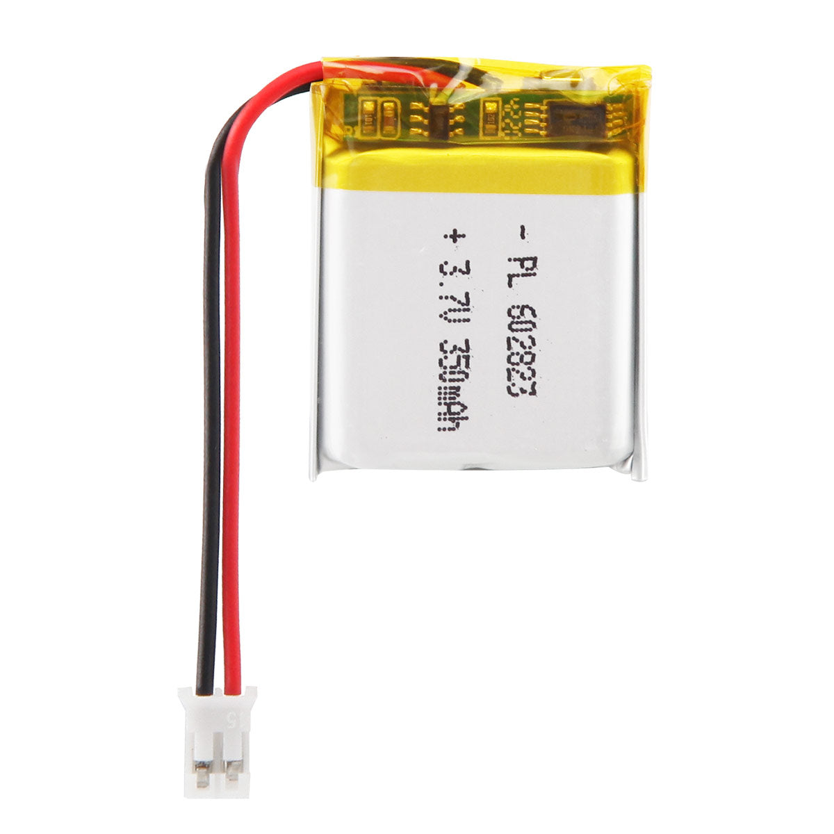YDL 3.7V 350mAh 602823 충전식 리튬 폴리머 배터리 길이 25mm