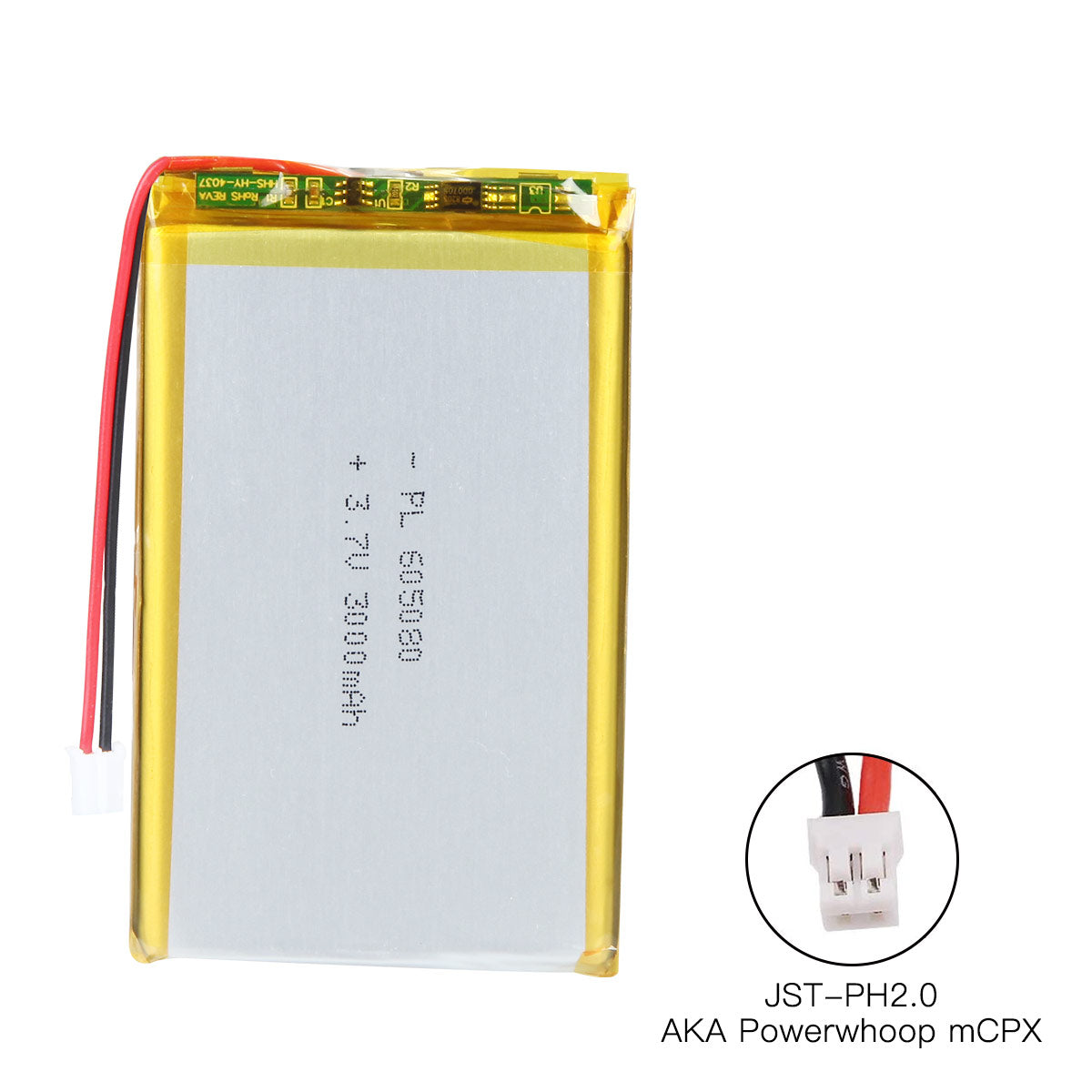 YDL 3.7V 3000mAh 605080 충전식 리튬 폴리머 배터리 길이 82mm