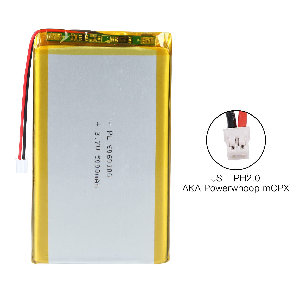 YDL 6060100 3.7 v 5000mAh 충전식 리튬 폴리머 배터리 길이 102mm