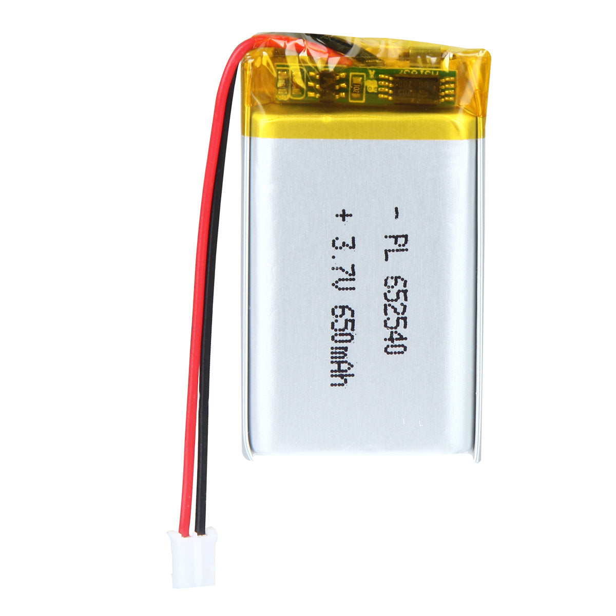 Batteria ricaricabile ai polimeri di litio YDL 3,7 V 650 mAh 652540 Lunghezza 42 mm