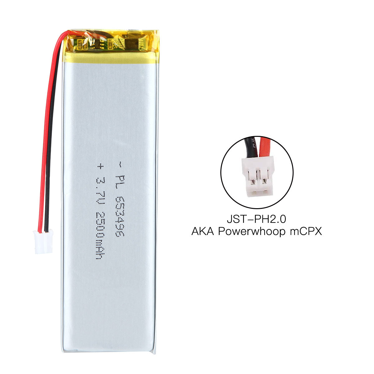 YDL 3.7V 1800mAh 653496 充電式リチウムポリマー電池
