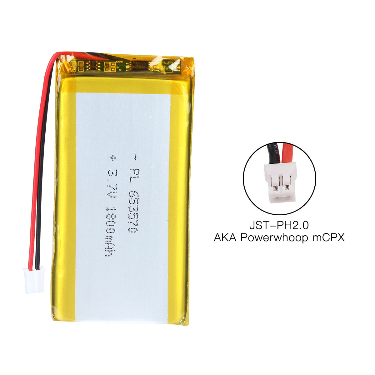 YDL 3.7V 1800mAh 653570 充電式