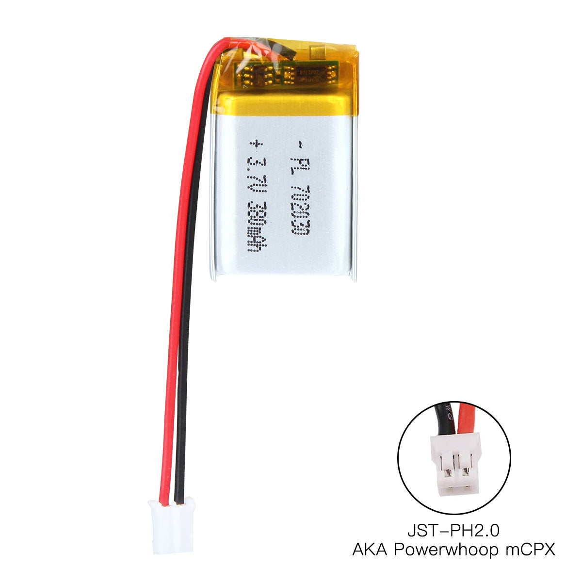 3.7V 380mAh 702030 充電式リチウムポリマー電池