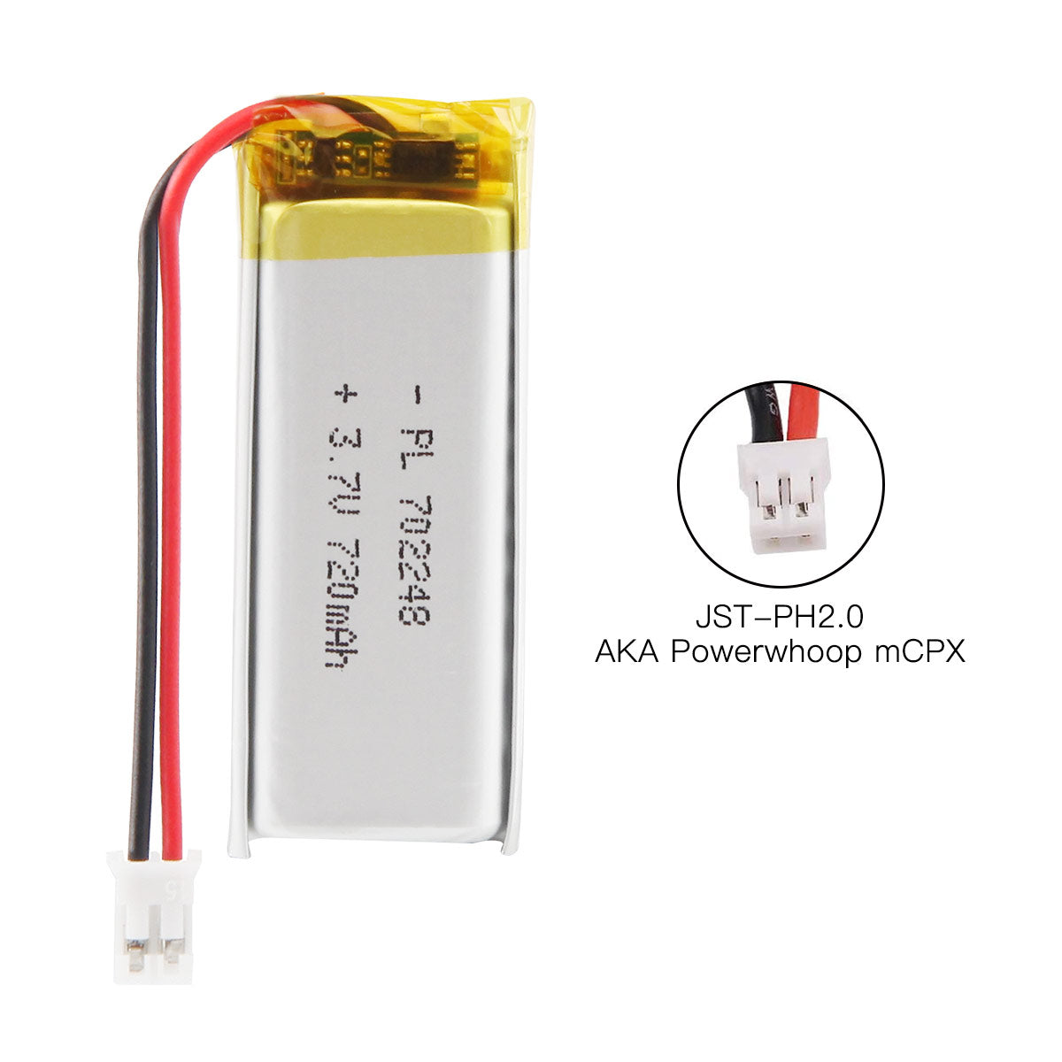 Batería recargable de iones de polímero de litio de YDL 3,7 V 720 mAh 702248 batería de polímero de litio