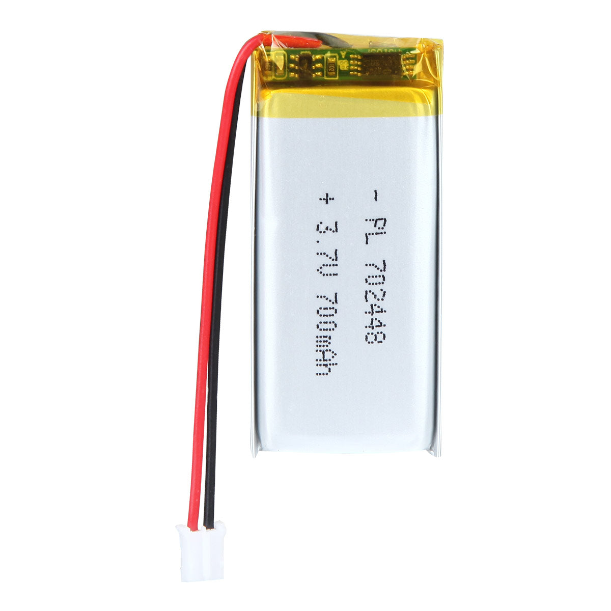 YDL 3.7V 700mAh 702448 充電式リチウムポリマー電池 長さ 50mm