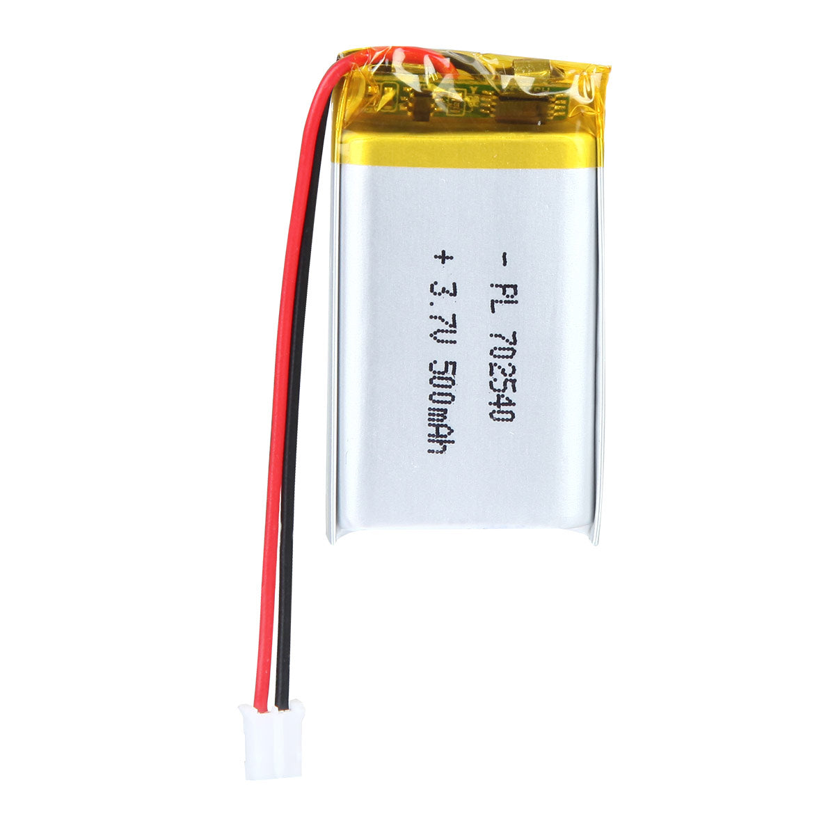 YDL 3.7V 500mAh 702540 充電式リチウムポリマー電池 長さ 42mm