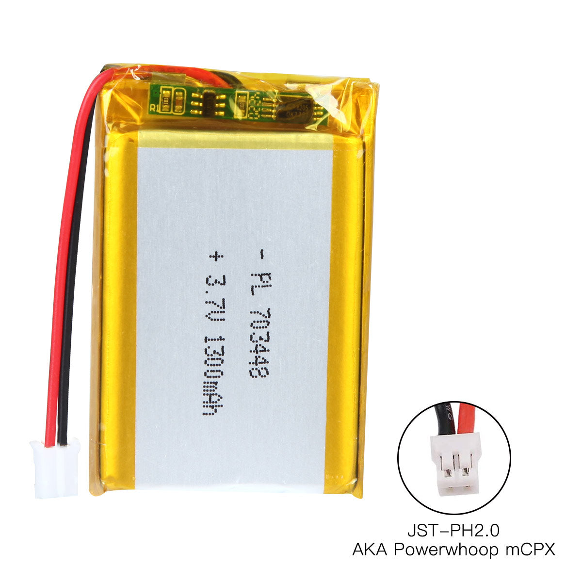 YDL 3.7V 1300mAh 703448 充電式リチウムポリマー電池