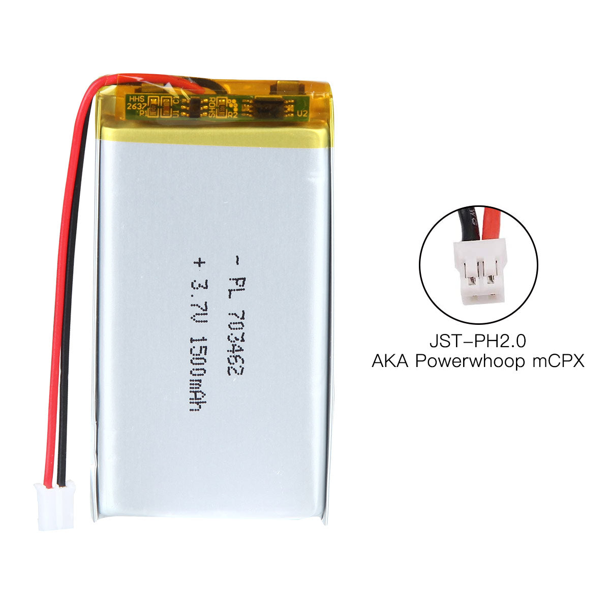 YDL 3.7V 1500mAh 703462 充電式リチウムポリマー電池