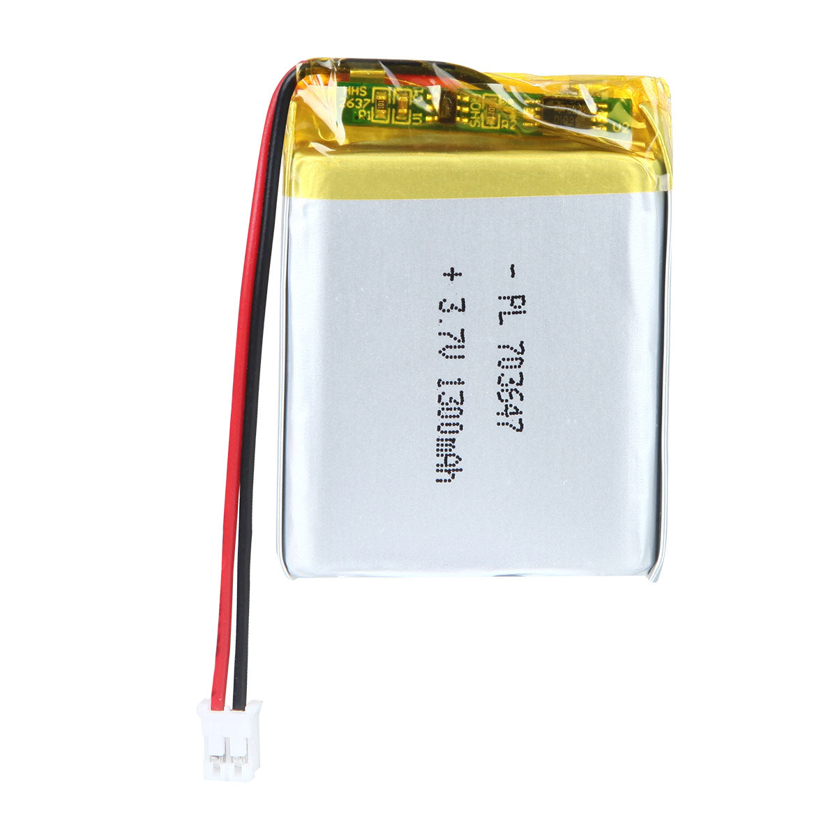 YDL 3.7V 1300mAh 703647 재충전용 리튬 폴리머 배터리 길이 49mm