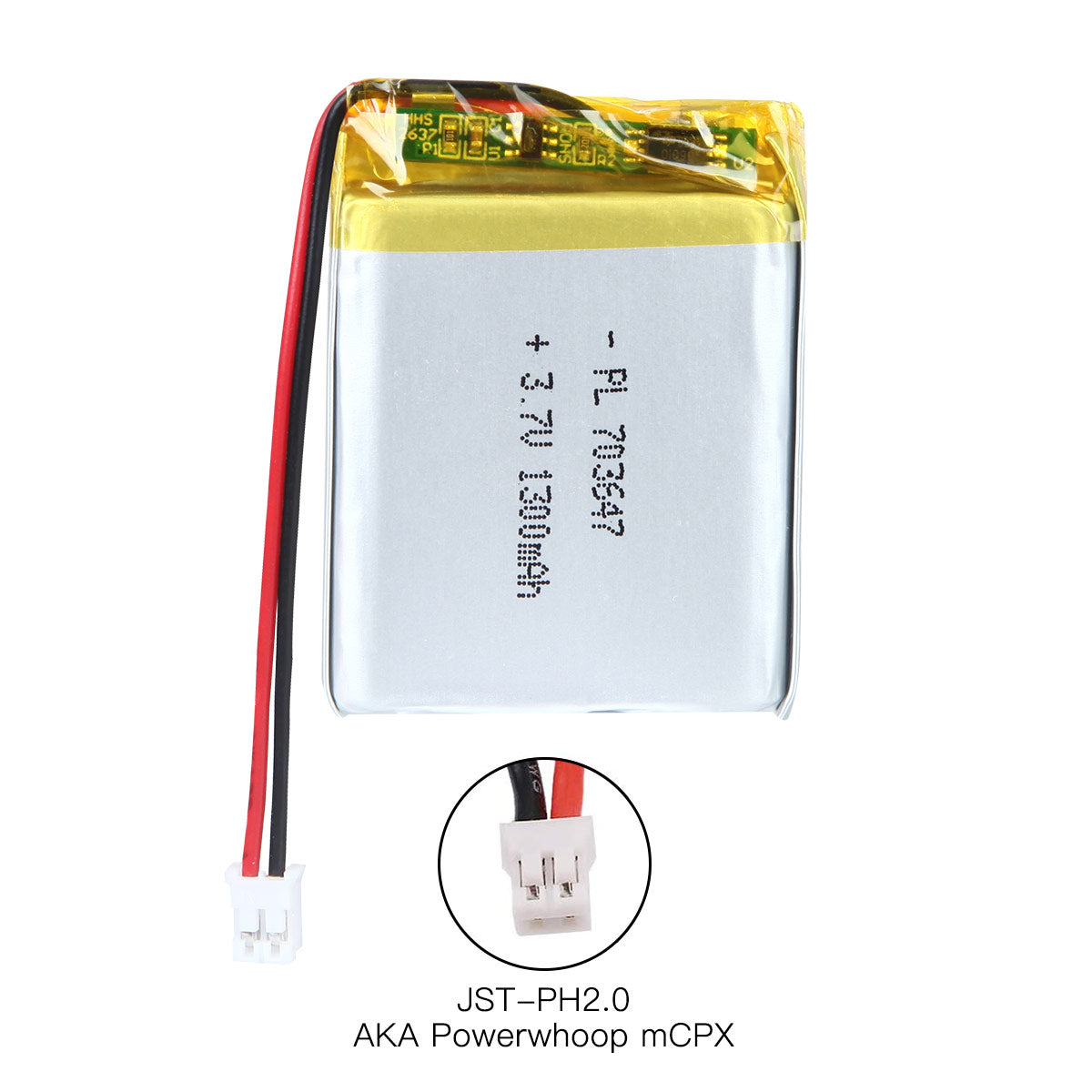 YDL 3.7V 1300mAh 703647 充電式リチウムポリマー電池