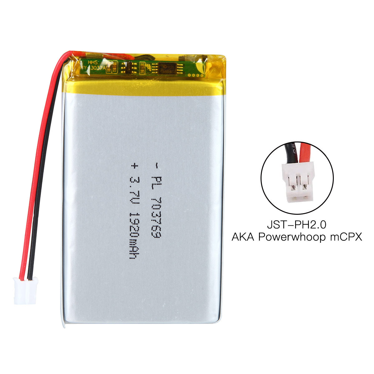 YDL 3.7V 1920mAh 703769 充電式リチウムポリマー電池