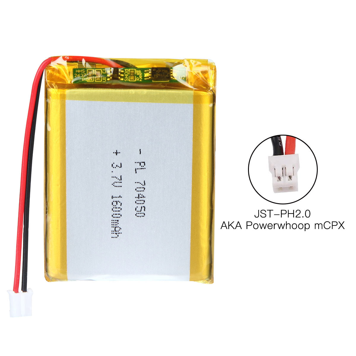 YDL 3.7V 1600mAh 704050 充電式リチウムポリマー電池