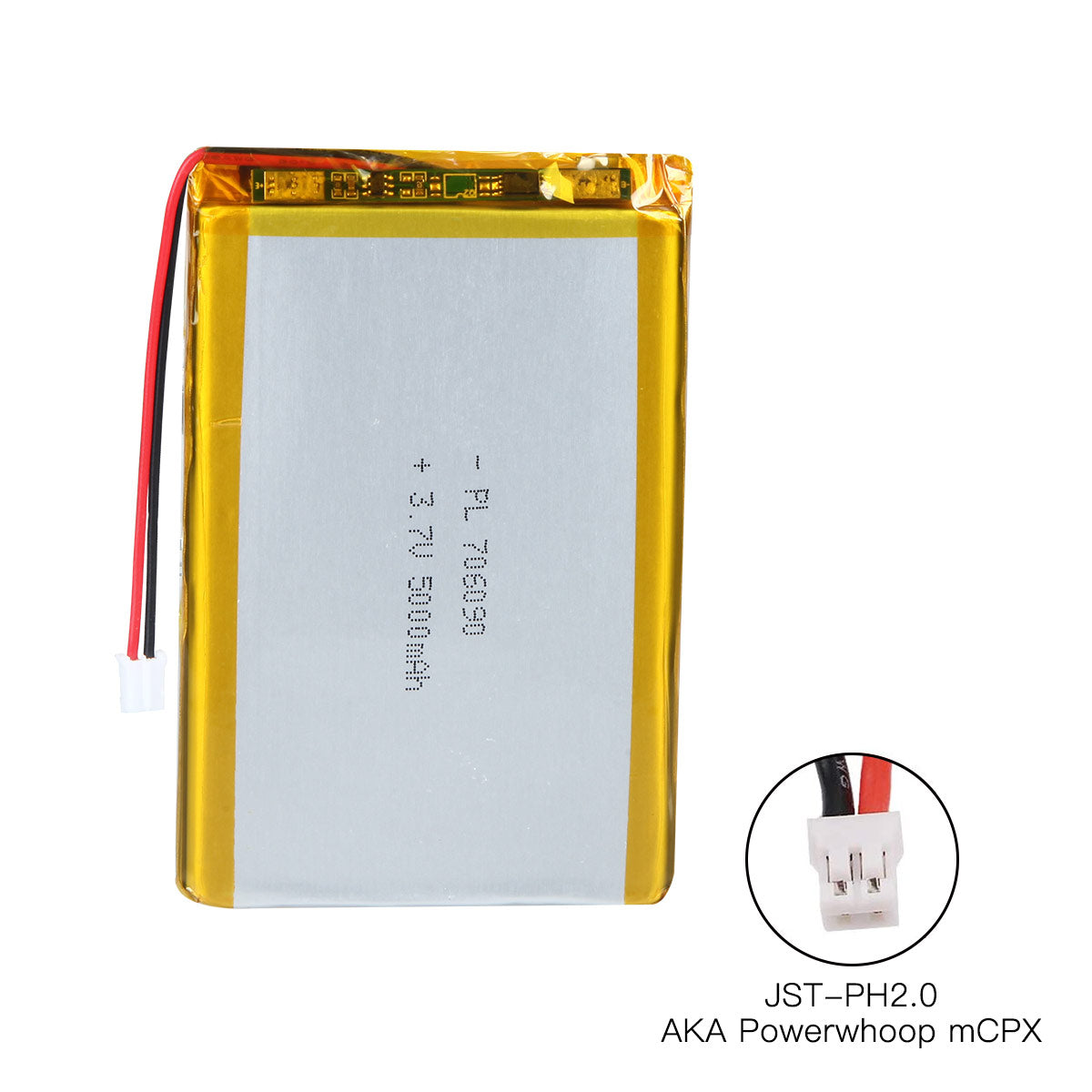 YDL 3.7V 5000mAh 706090 充電式リチウムポリマー電池 長さ 92mm
