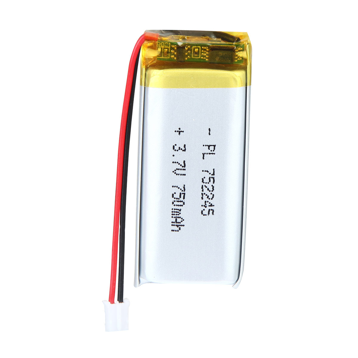 YDL 3.7V 750mAh 752245 Rechargeable Lipo Battery with JST Connector - YDL Battery