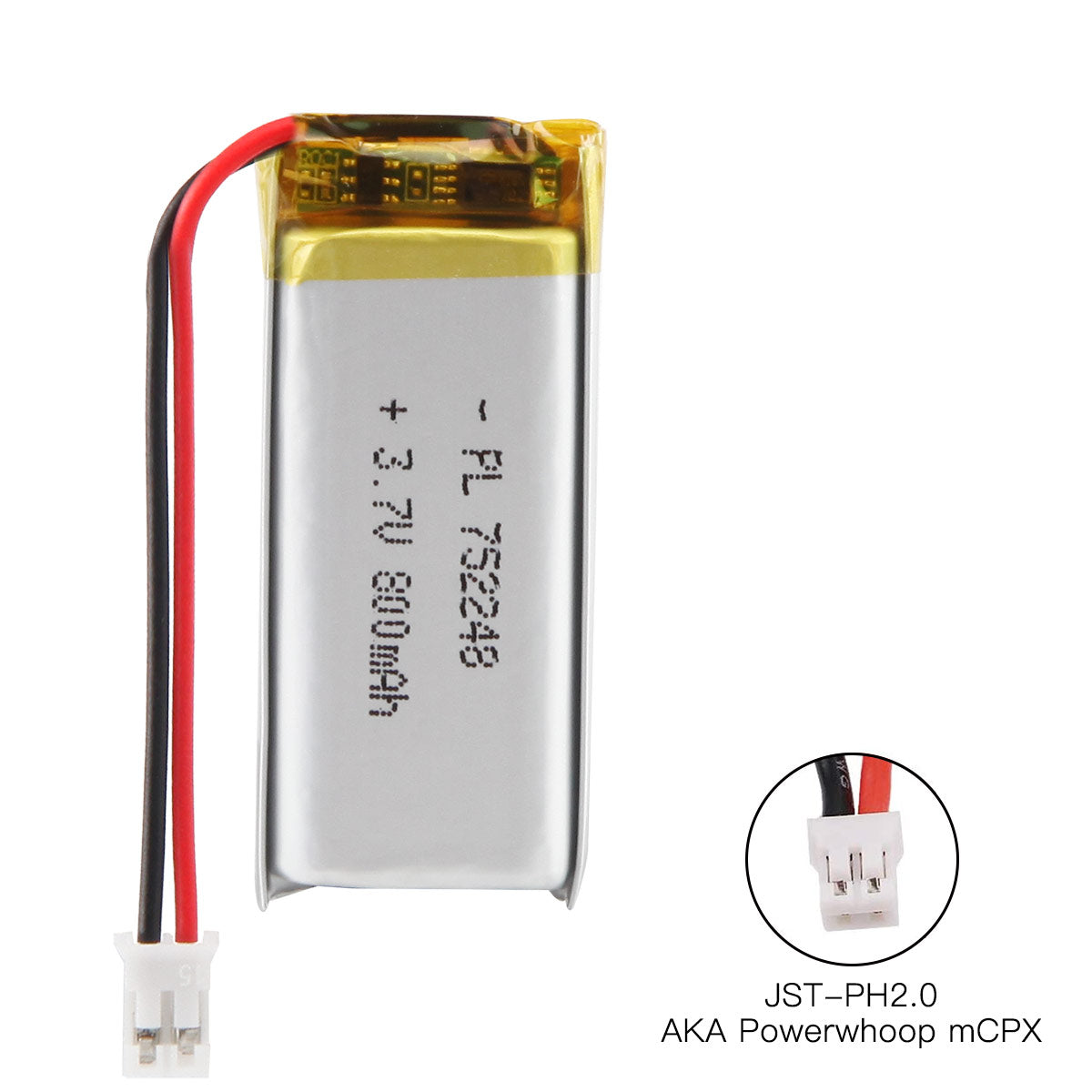 YDL 3.7V 800mAh 752248 充電式リチウムポリマー電池
