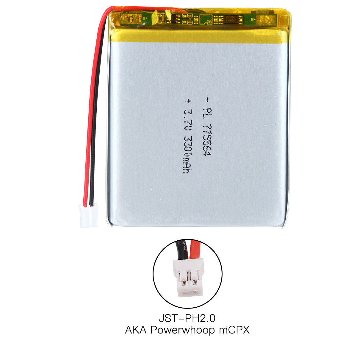 YDL 3.7V 3300mAh 775564 充電式リチウムポリマー電池
