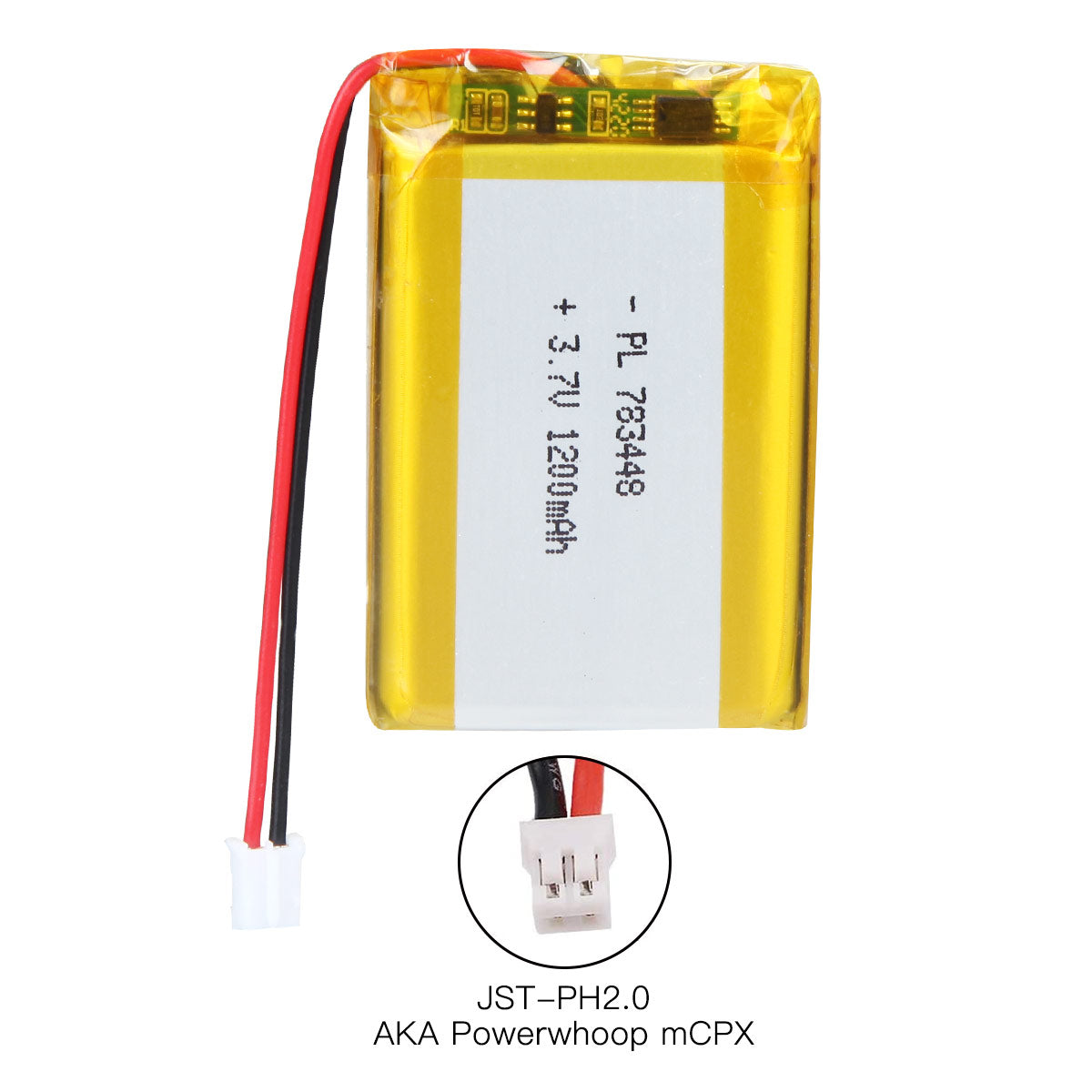 YDL 3.7V 1200mAh 783448 充電式リチウムポリマー電池