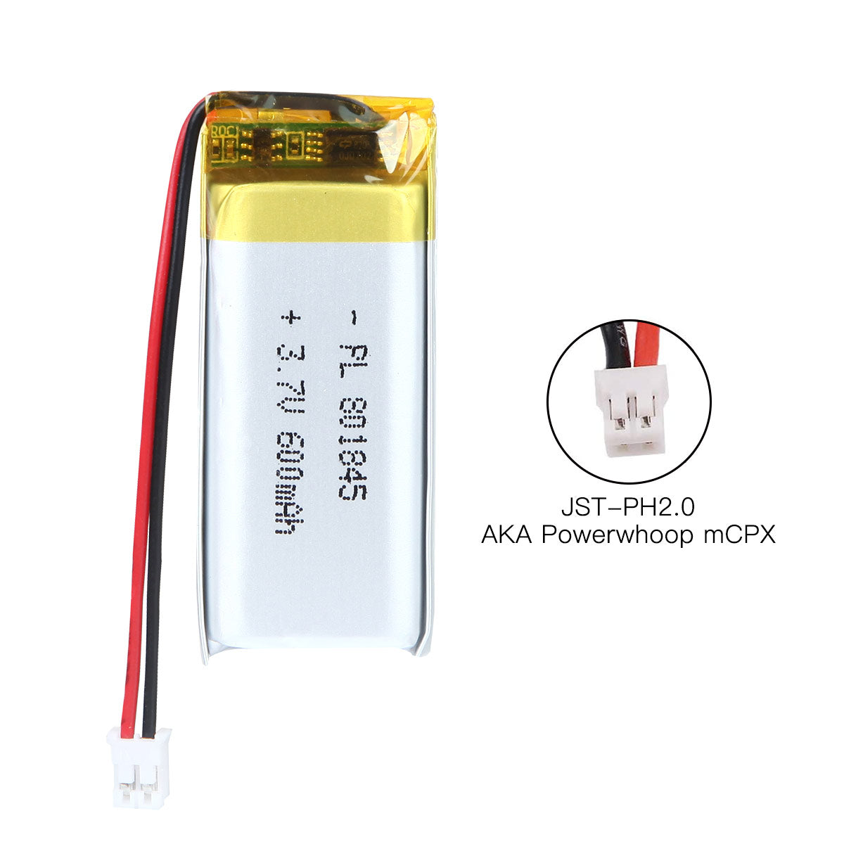 YDL 3.7V 600mAh 801845 充電式リチウムポリマー電池