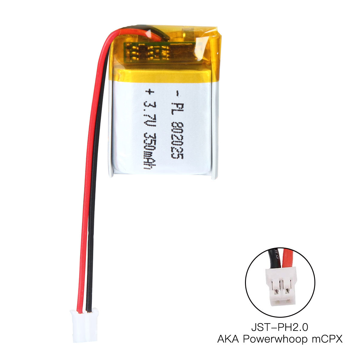 YDL 3.7V 350mAh 802025 充電式リチウムポリマー電池