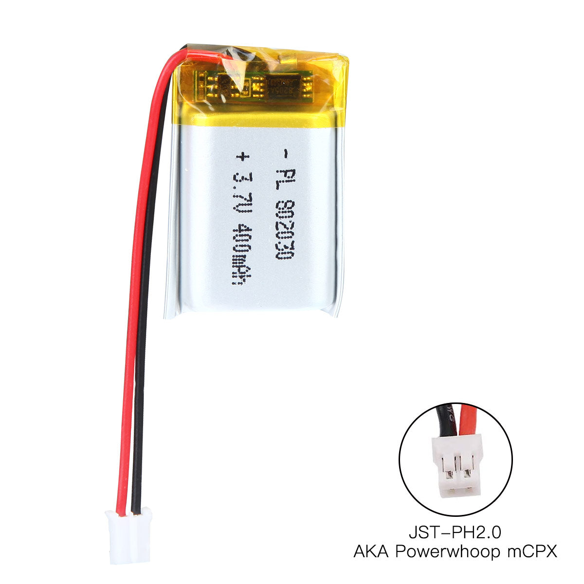YDL 3.7V 400mAh 802030 충전식 리튬 폴리머 배터리 길이 32mm