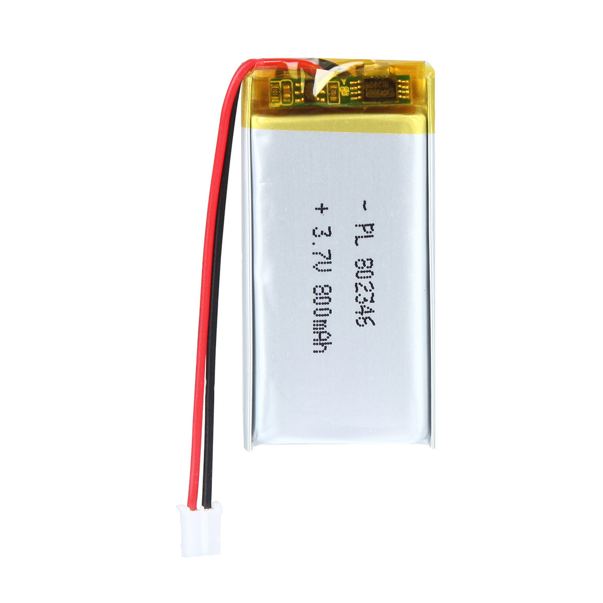 YDL 3.7V 800mAh 802346 Rechargeable Lipo Battery with JST Connector - YDL Battery