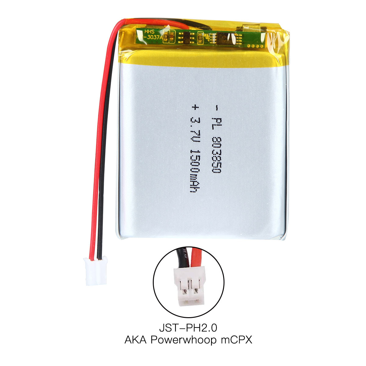 YDL 3.7V 1500mAh 803850 充電式リチウムポリマー電池
