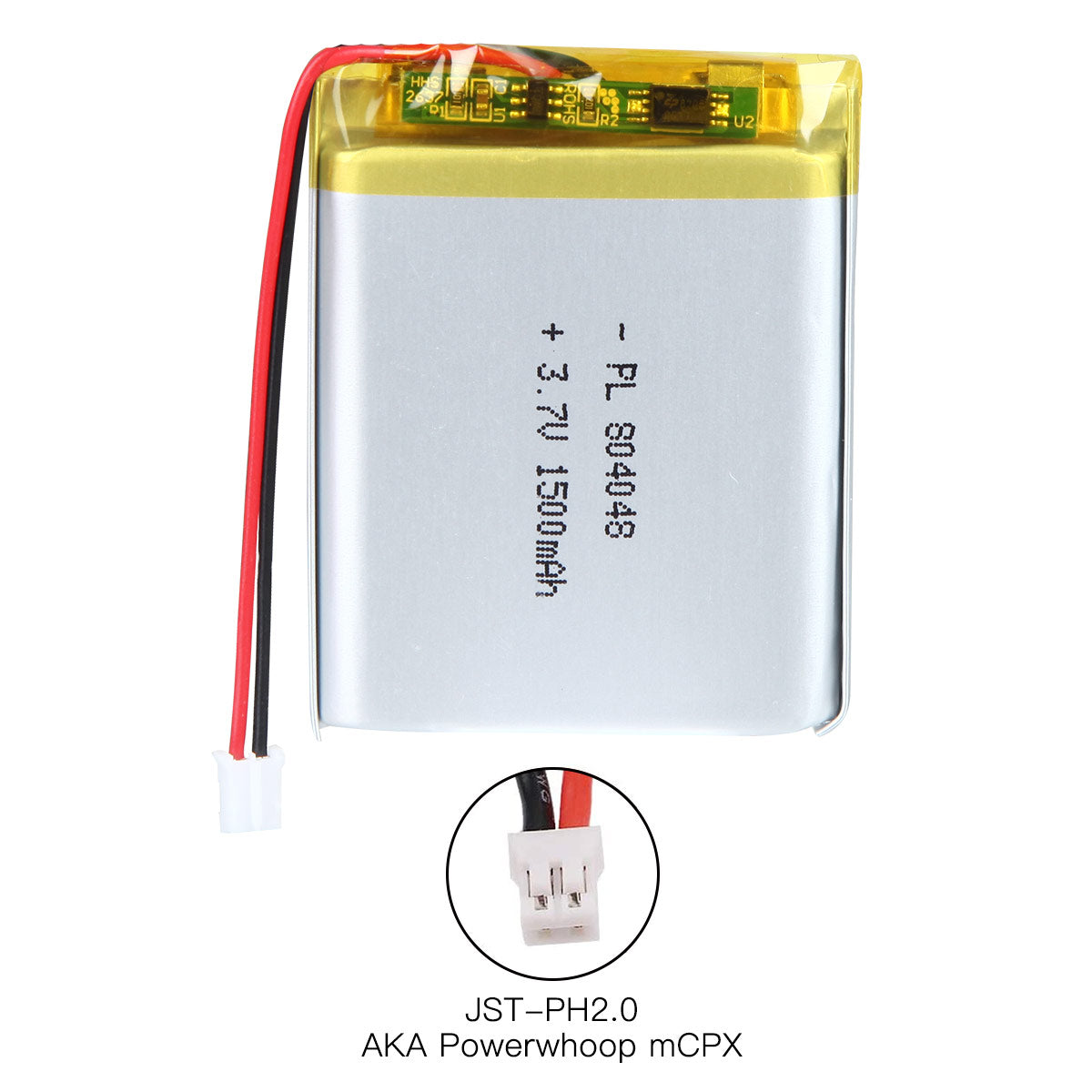 YDL 3.7V 1500mAh 804048 충전식 리튬 폴리머 배터리 길이 50mm
