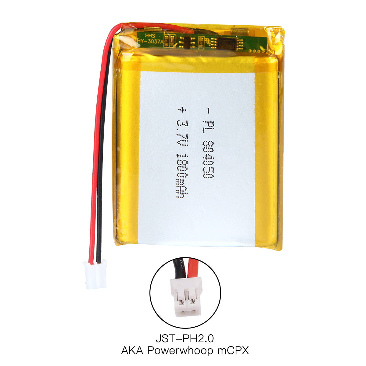 3.7V 2000mAh 804050 재충전용 리튬 중합체 건전지 길이 52mm
