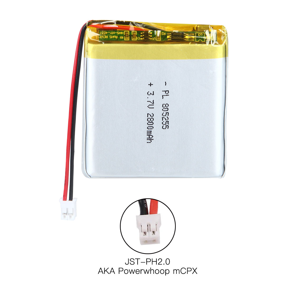YDL 3.7V 2800mAh 805255 充電式リチウムポリマー電池