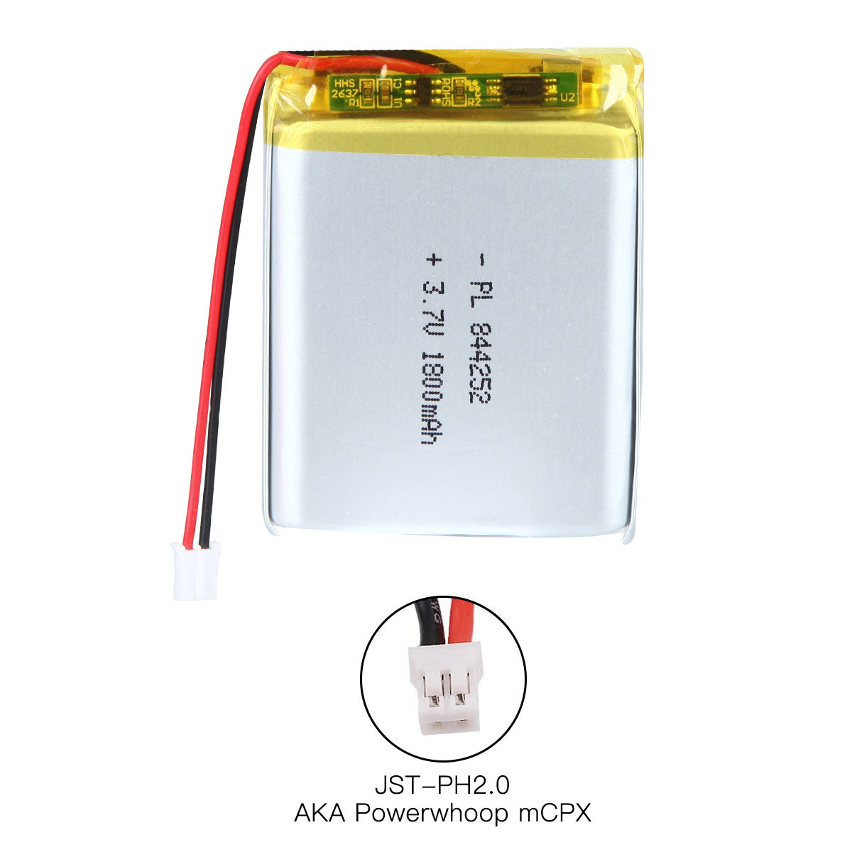 YDL 3.7V 1800mAh 844252 재충전용 리튬 중합체 건전지 길이 54mm