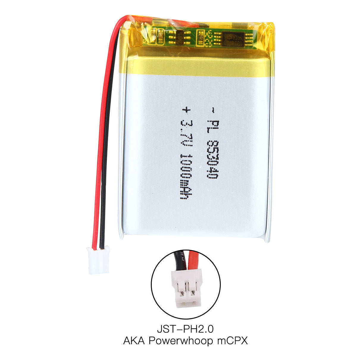 YDL 3.7V 1000mAh 853040 충전식 폴리머 리튬 이온 배터리 길이 42mm