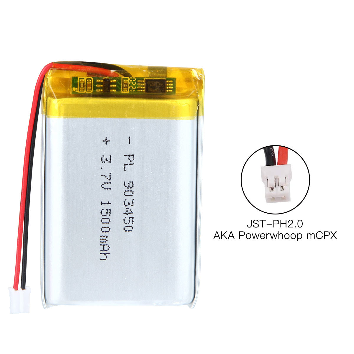 3.7V 1500mAh 903450 재충전용 리튬 중합체 건전지 길이 52mm