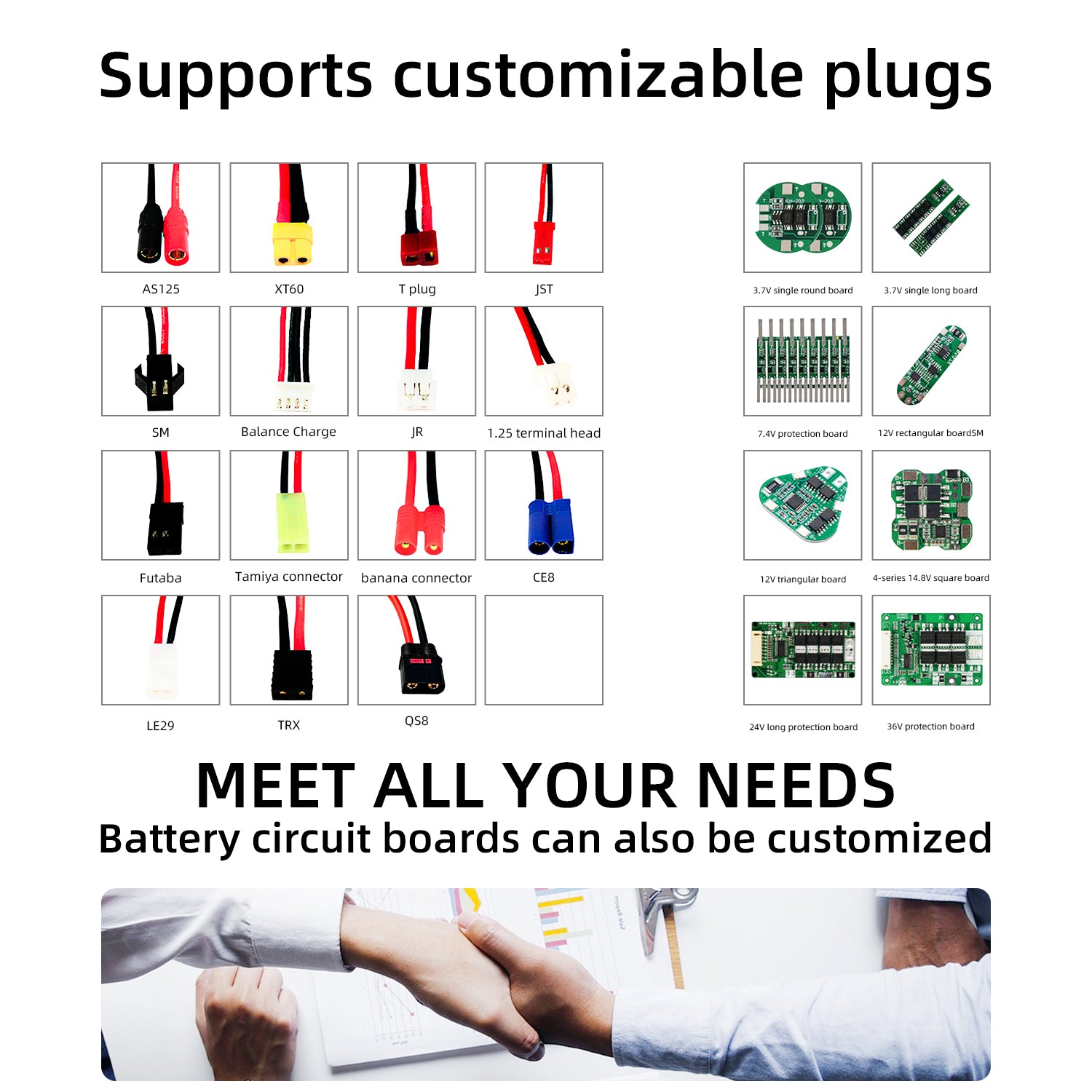 Batteries rechargeables Li-ion YDL 3.7V 2600mAh Batteries de remplacement pour l'électronique, les jouets, l'éclairage, l'équipement