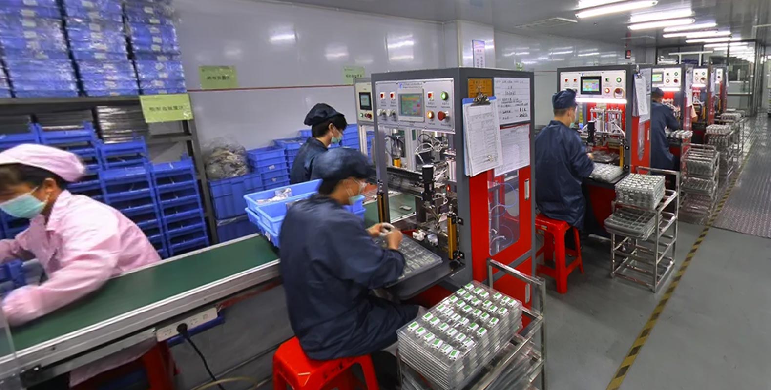 YDL Battery factory production line in Dongguan, China