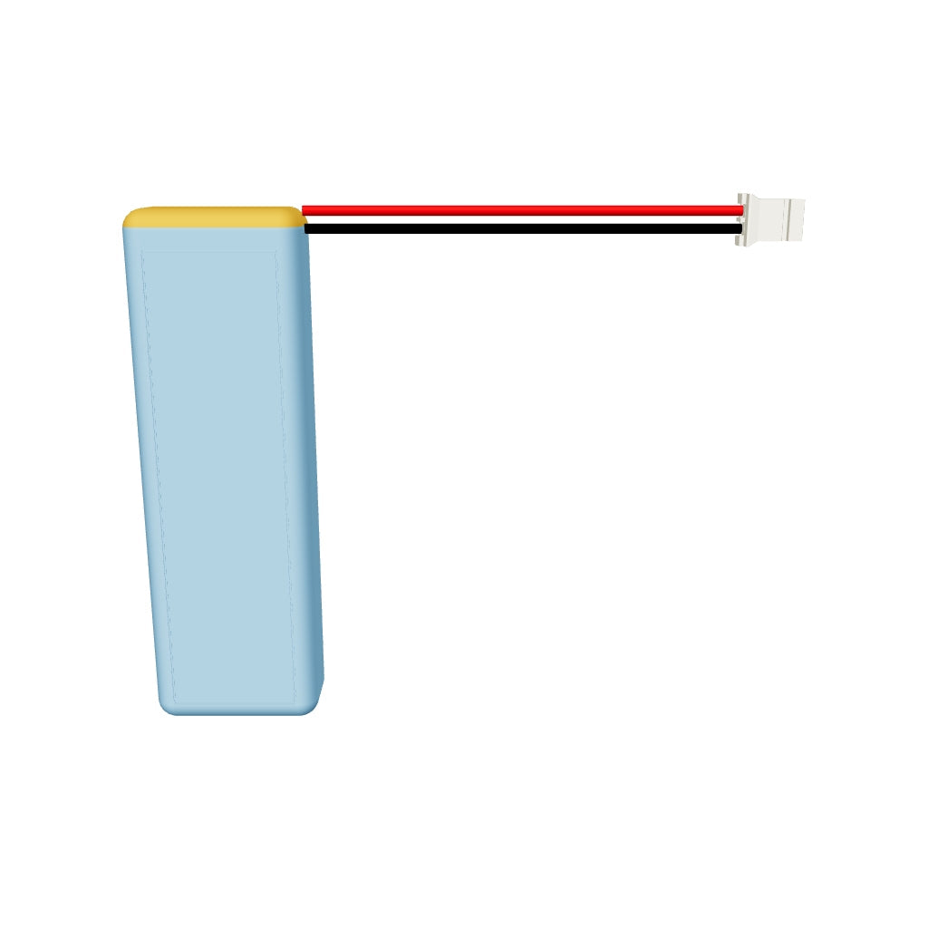 YDL 102060 1200mAh 3.7V lithium polymer battery interactive 3D model