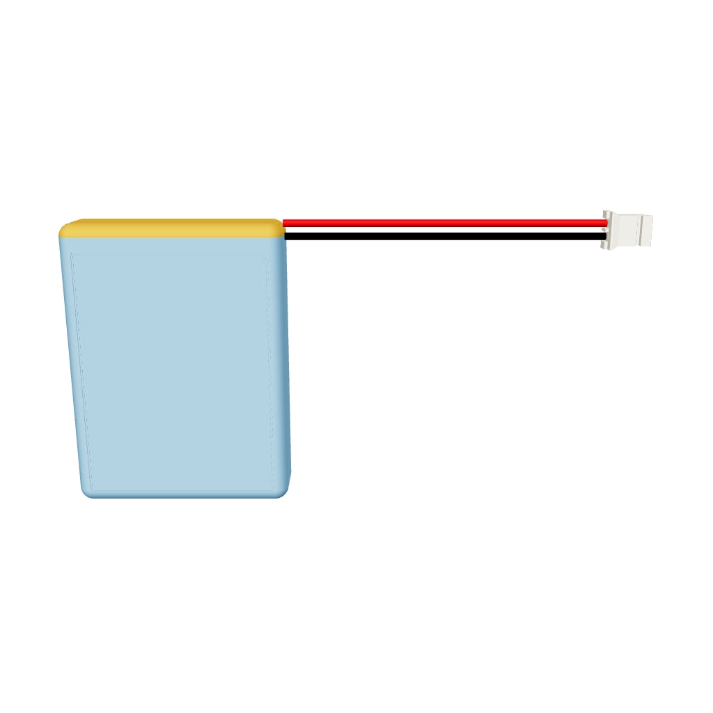 YDL 103443 1500mAh 3.7V LiPo battery 3D model, 10x34x45mm