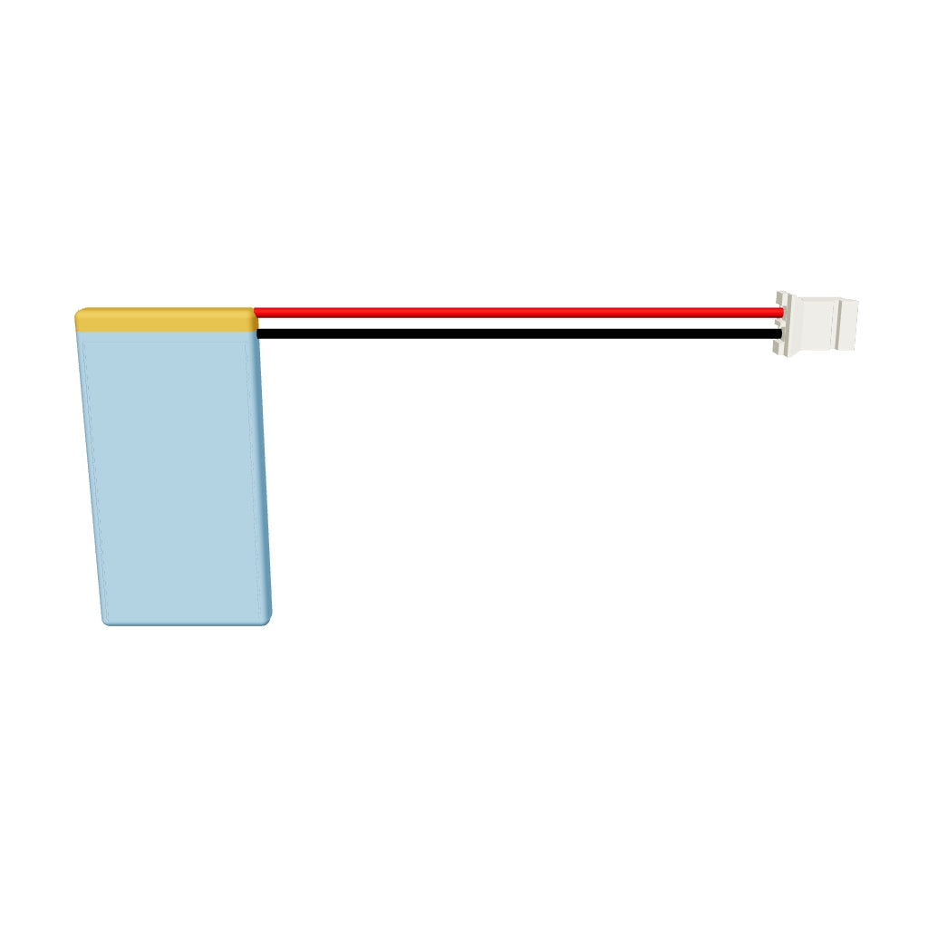 YDL 301730 110mAh 3.7V LiPo battery 3D model, 3x17x32mm