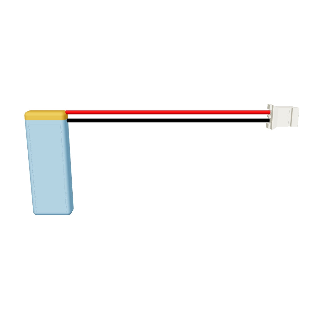 YDL 401025 70mAh 3.7V LiPo battery 3D model, 4x10x27mm