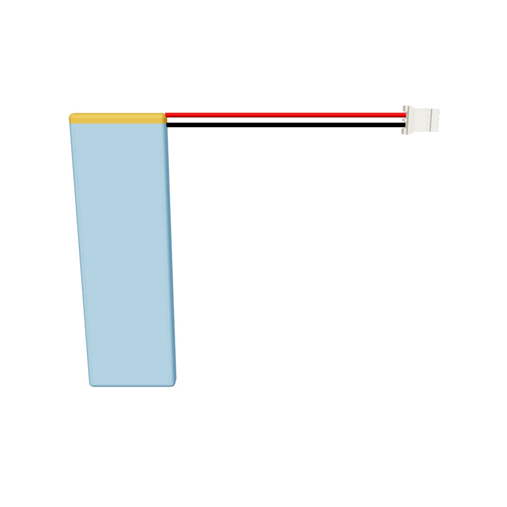 YDL 402060 500mAh 3.7V lithium polymer battery interactive 3D model