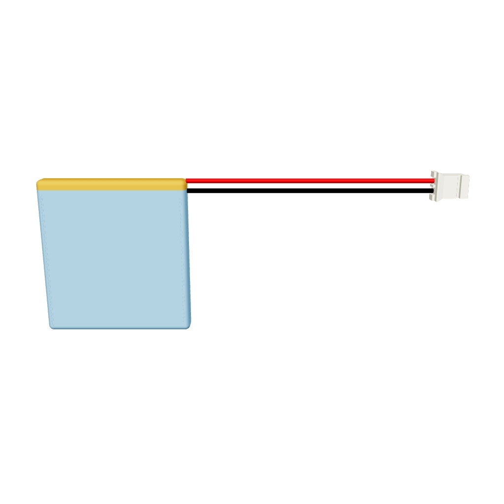 YDL 403030 300mAh 3.7V LiPo battery 3D model, 4x30x32mm