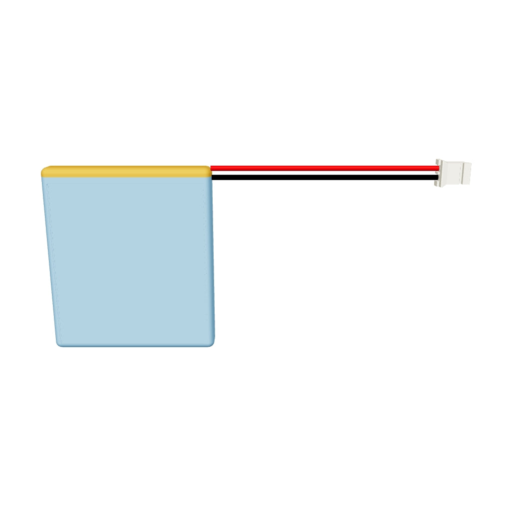 YDL 553740 1000mAh 3D model, 5.5x37x42mm