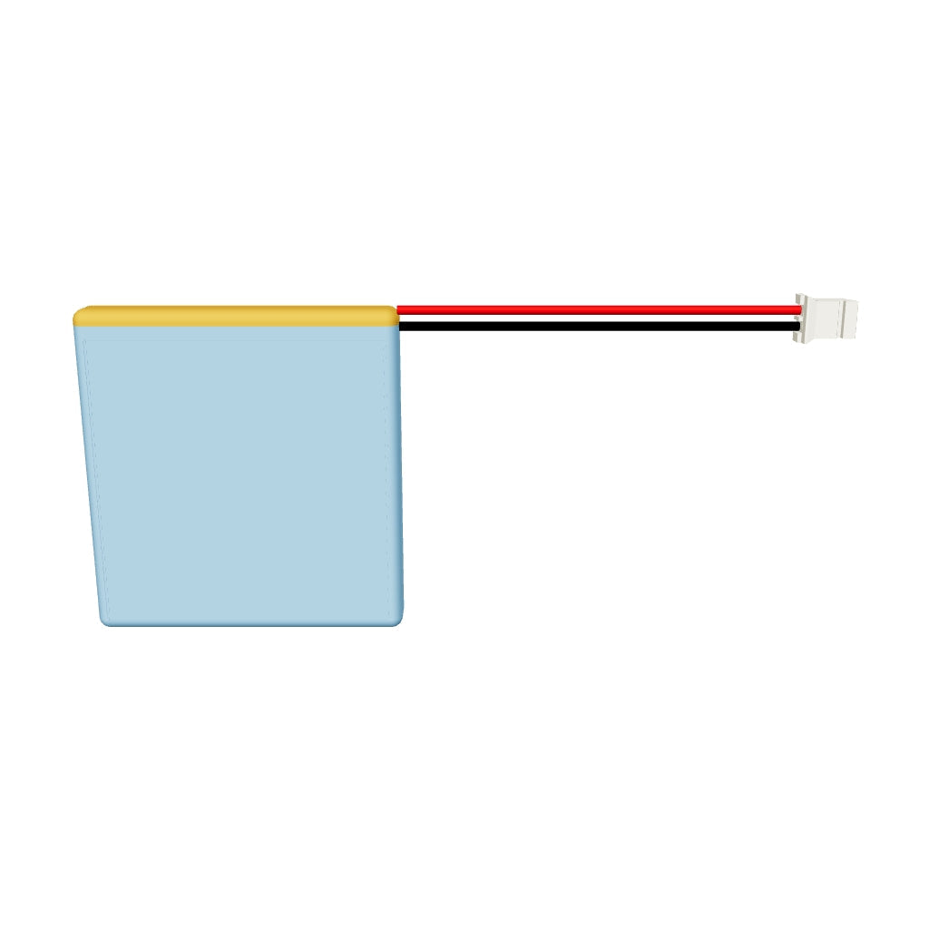 YDL 584040 1100mAh 3D model, 5.8x40x42mm