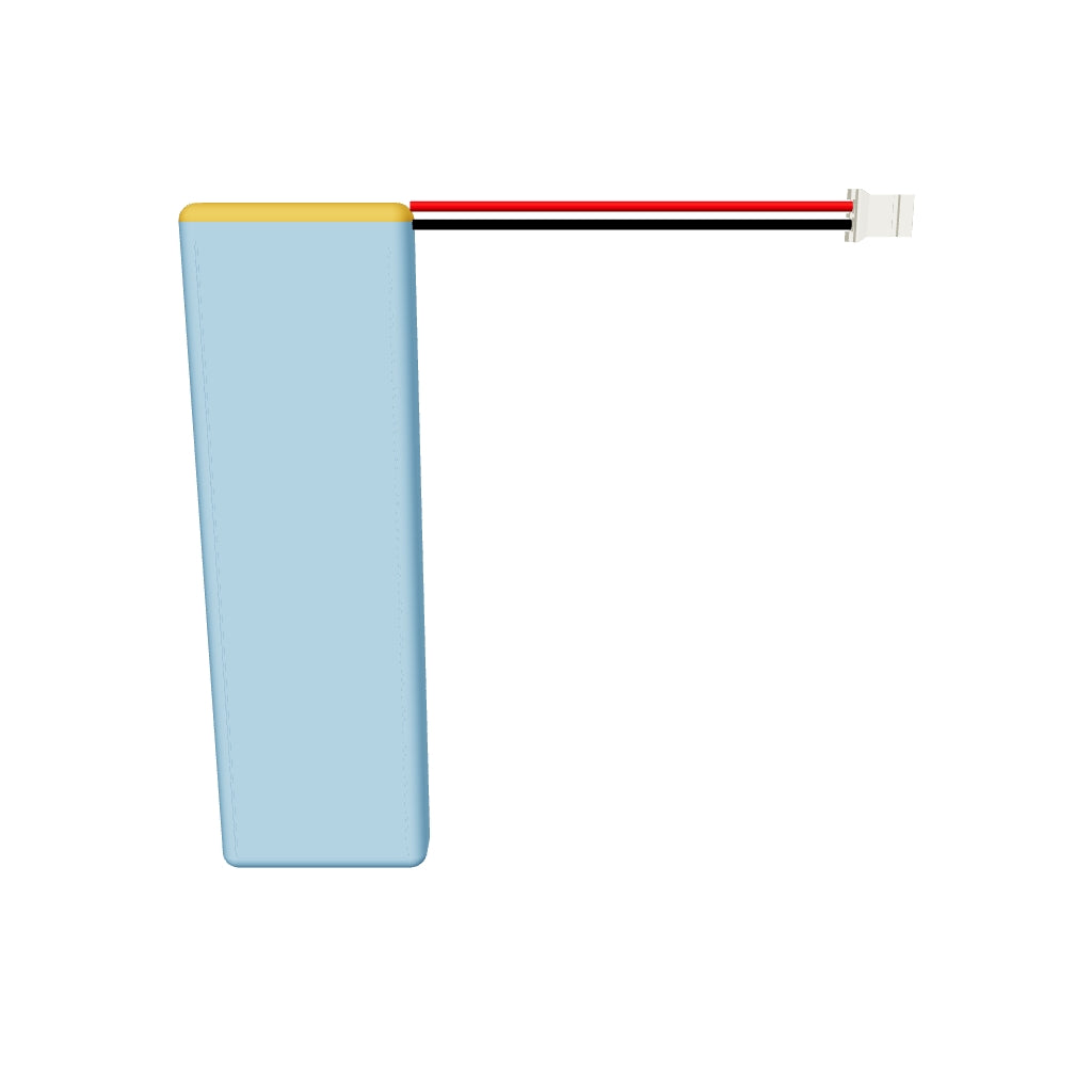 YDL 802680 850mAh 3D model, 8x26x82mm