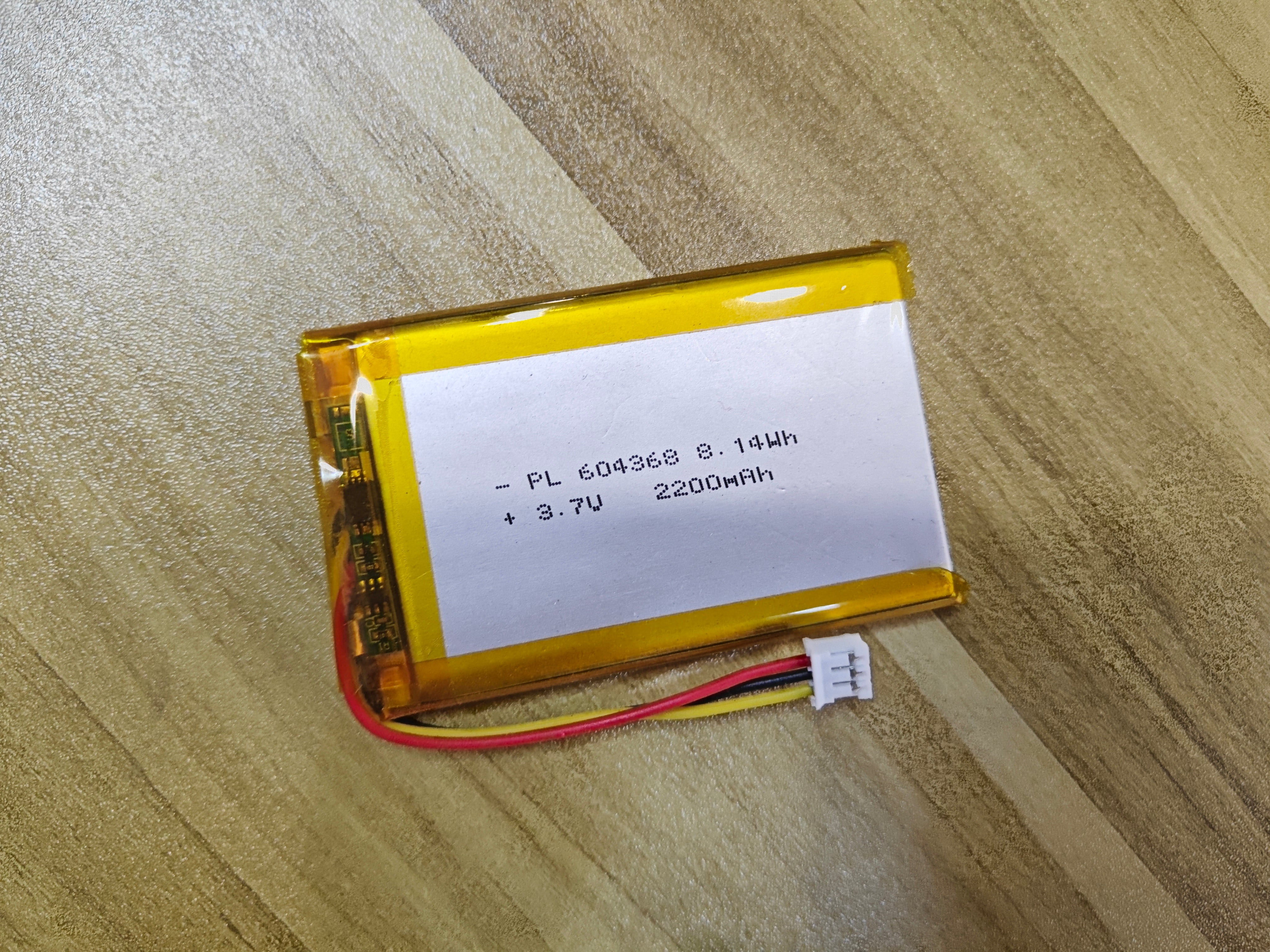 3.7V 2200mAh 604368 Lipo Battery Rechargeable Lithium Polymer