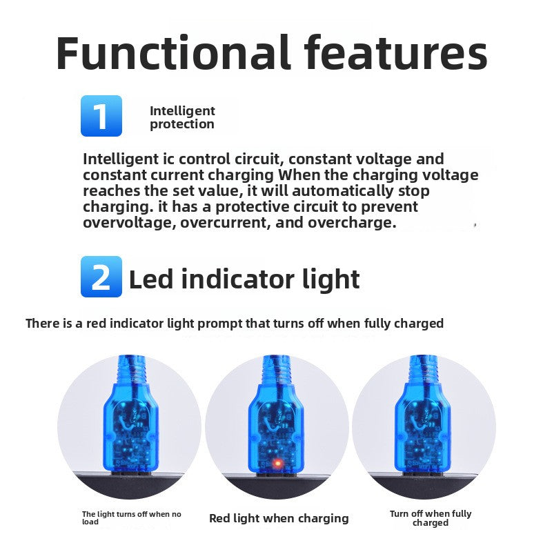 USB Charger for 1.25 connector Connector battery